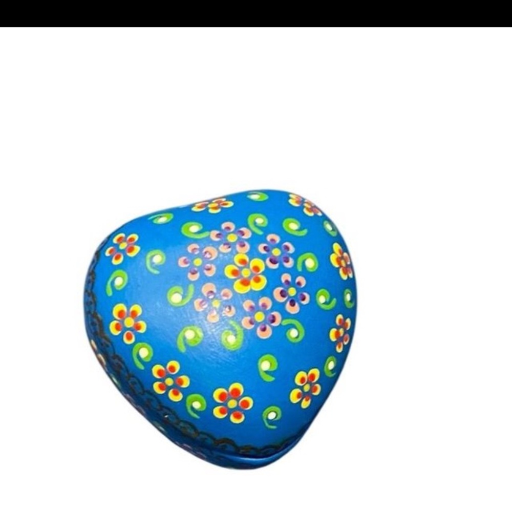 Colorful Heart-Shaped Trinket/Jewelry Box Columbia